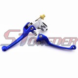 STONEDER Blue Alloy Folding Brake Clutch Handle Lever For Chinese Pit Dirt Bike XR CRF KLX SSR Taotao Lifan Thumpstar
