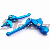 STONEDER Blue Handle Brake Clutch Levers For Chinese Pit Dirt Trail Motor Bike Motorcycle Motocross 50cc 90cc 110cc 125cc 150cc 160cc