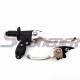 STONEDER Silver CNC Alloy Folding Brake Clutch Handle Lever For 70cc 90cc 110cc 125cc 140cc Chinese Pit Dirt Bike TTR Stomp DHZ