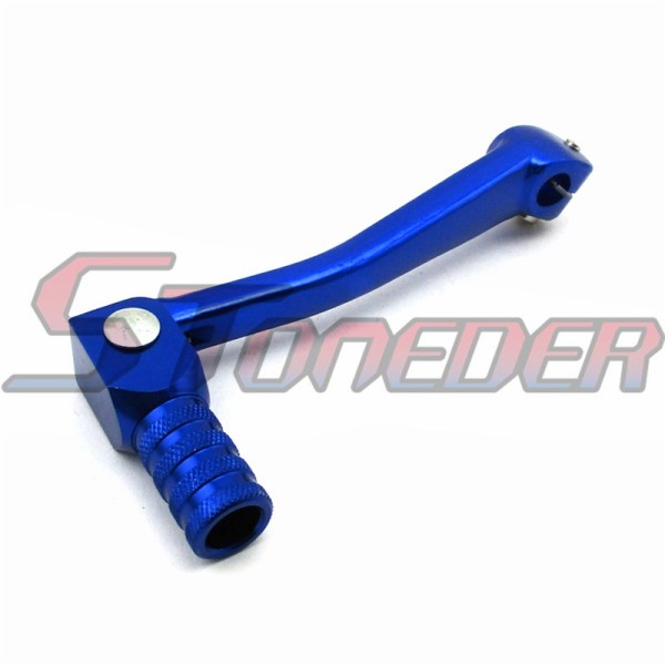STONEDER Blue Aluminum 11mm Folding Gear Shifter Lever For 50cc 70cc 90cc 110cc 125cc 140cc 150cc 160cc Chinese Pit Dirt Bike Motorcycle