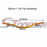 STONEDER Gold 1 1/8'' Fat Handlebar For Pit Dirt Motor Bike Motocross Motorcycle SSR YCF IMR Apollo Kayo