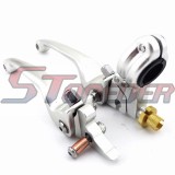 STONEDER Silver Alloy Folding Brake Clutch Handle Lever For Chinese 50cc 70cc 90cc 110cc 125cc 140cc 150cc 160cc Pit Dirt Bike Coolster Lifan YX