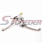 STONEDER Silver Alloy Folding Brake Clutch Handle Lever For Chinese 50cc 70cc 90cc 110cc 125cc 140cc 150cc 160cc Pit Dirt Bike Coolster Lifan YX