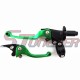STONEDER Green CNC Alloy Folding Clutch Brake Handle Lever For Chinese 50cc 70cc 90cc 110cc 125cc Pit Dirt Bike Motorcycle CRF70 XR50