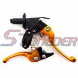 STONEDER Gold CNC Alloy Folding Clutch Brake Handle Lever For Chinese Pit Dirt Motor Bike Motorcycle CRF50 CRF70 50cc 70cc 90cc 110cc 125cc 140cc 150cc 160cc