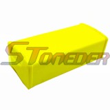 STONEDER Yellow Square Fat Pad For 1 1/8'' 28mm Oversize Handlebar Pit Dirt Motor Bike Motorcycle Motocross ATV Quad 4 Wheeler