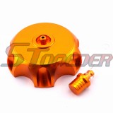 STONEDER CNC Aluminum Gas Fuel Tank Cover Cap For Chinese Pit Dirt Motor Trail Bike YCF IMR Atomik 50cc 70cc 90cc 110cc 125cc 140cc 150cc 160cc