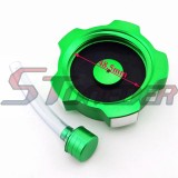 STONEDER Green CNC Aluminum Gas Fuel Tank Cover Cap For Chinese Pit Dirt Bike Motorcycle Braaap Stomp Taotao KLX