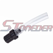 STONEDER Black Gas Fuel Tank Cover Cap Vent Valve Breather Hose Tube For Pit Dirt Trail Motor Bike Motocross Motorcycle