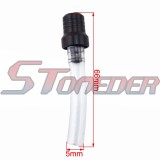 STONEDER Black Gas Fuel Tank Cover Cap Vent Valve Breather Hose Tube For Pit Dirt Trail Motor Bike Motocross Motorcycle