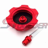 STONEDER CNC Aluminum Gas Fuel Tank Cover Cap For Chinese Pit Dirt Motor Trail Bike Apollo Kayo Stomp