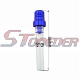STONEDER Blue Gas Fuel Tank Cover Cap Vent Valve Breather Hose Tube For Pit Dirt Trail Motor Bike Motorcycle CRF KLX