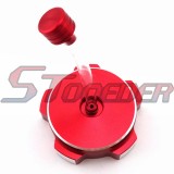 STONEDER Red CNC Gas Fuel Tank Cover Cap For Chinese 50cc 70cc 90cc 110cc 125cc 140cc 150cc 160cc Pit Dirt Bike Motorcycle Apollo SSR Lifan YX