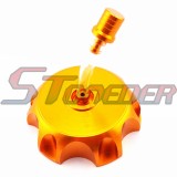 STONEDER CNC Aluminum Gas Fuel Tank Cover Cap For Chinese Pit Dirt Motor Trail Bike YCF IMR Atomik 50cc 70cc 90cc 110cc 125cc 140cc 150cc 160cc