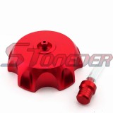 STONEDER CNC Aluminum Gas Fuel Tank Cover Cap For Chinese Pit Dirt Motor Trail Bike Apollo Kayo Stomp