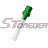 STONEDER Green Gas Fuel Tank Cover Cap Vent Valve Breather Hose Tube For Pit Dirt Trail Motor Bike Motorcycle Thumpstar YCF