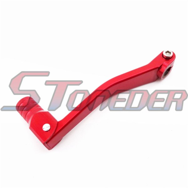 STONEDER Red 11mm Folding Gear Shifter Lever For 50cc 70cc 90cc 110cc 125cc 140cc 150cc 160cc Chinese Pit Dirt Bike Motorcycle SSR Lifan YX