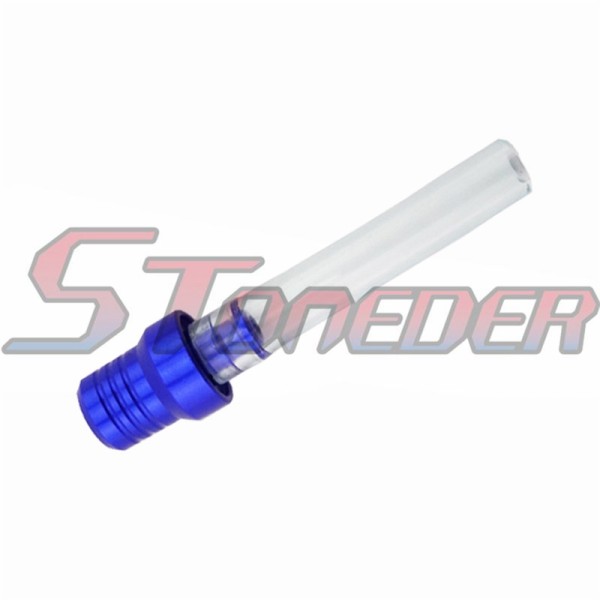 STONEDER Blue Gas Fuel Tank Cover Cap Vent Valve Breather Hose Tube For Pit Dirt Trail Motor Bike Motorcycle CRF KLX