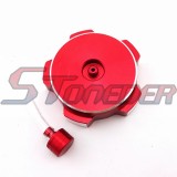STONEDER Red CNC Gas Fuel Tank Cover Cap For Chinese 50cc 70cc 90cc 110cc 125cc 140cc 150cc 160cc Pit Dirt Bike Motorcycle Apollo SSR Lifan YX