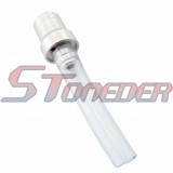STONEDER Silver Gas Fuel Tank Cover Cap Vent Valve Breather Hose Tube For Pit Dirt Trail Motor Bike Motorcycle XR50 CRF50 CRF70