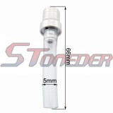 STONEDER Silver Gas Fuel Tank Cover Cap Vent Valve Breather Hose Tube For Pit Dirt Trail Motor Bike Motorcycle XR50 CRF50 CRF70