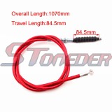 STONEDER Red 1070mm Clutch Cable For Chinese Pit Motor Dirt Bike Lifan SSR Thumpstar Coolster Baja XR50 CRF50 CRF70 Lifan Kayo Motorcycle