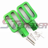 STONEDER Green Motorcycle Footpegs Foot Rest For Chinese Pit Dirt Bike Thumpstar XR50 CRF50 CRF70 SSR TTR SDG 50cc 70cc 90cc 110cc 125cc 140cc 150cc 160cc