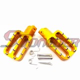 STONEDER Gold Motorcycle Footpegs Foot Rest For 50cc 70cc 90cc 110cc 125cc 140cc 150cc 160cc Chinese Pit Dirt Bike Thumpstar XR50 CRF50 CRF70 SSR TTR SDG Pitsterpro