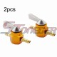 STONEDER Gold Gold Petrol Gas Tank Fuel Tap Inline Petcock Valve Switch 1/4'' 6mm For Motorcycle Pit Dirt Bike ATV Quad 4 Wheeler