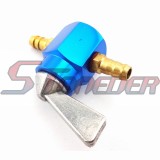 STONEDER Blue 6mm 1/4'' Petrol Gas Tank Fuel Tap Inline Petcock Valve Switch For ATV Quad Pit Dirt Motorcycle Motocross Motor Bike