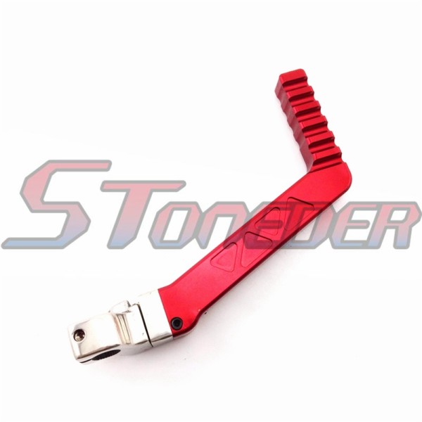 STONEDER Red 13mm Kick Starter Lever For 50cc 70cc 90cc 110cc 125cc 140cc 150cc 160cc Lifan YX Chinese Pit Dirt Bike Motorcycle XR50 CRF50 CRF70 SSR Thumpstar