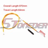 STONEDER 970mm Gold Clutch Cable For Motorcycle Dirt Pit Bike 50cc 70cc 90cc 125cc 150cc 160cc SSR Thumpstar TTR KLX110 Baja IMR YCF DHZ