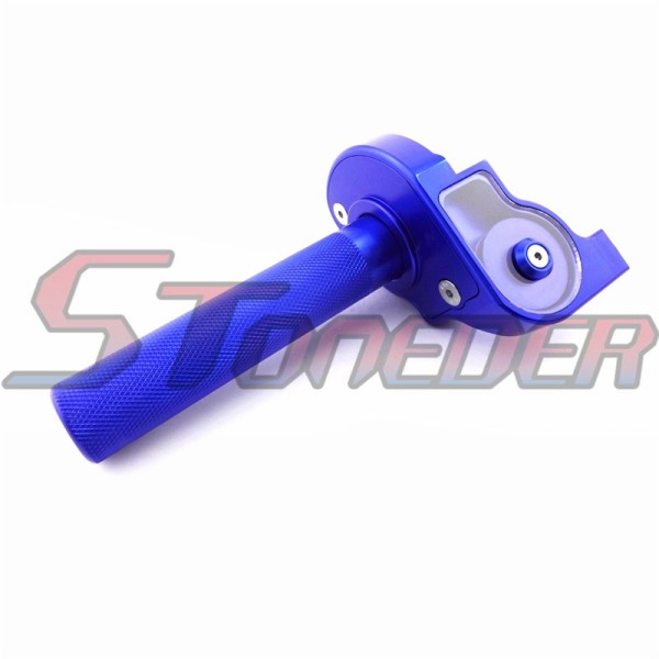 STONEDER Blue Twist Throttle Handle Universal For Chinese Pit Dirt Motor Bike Motorcycle Motocross 50cc 70cc 90cc 110cc 125cc 140cc 150cc 160cc 200cc 250cc SSR Lifan