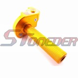 STONEDER Gold Twist Throttle Handle Universal For Pit Dirt Trail Motor Bike Motard Motorcycle TTR YZF Kazuma 50cc 70cc 90cc 110cc 125cc 140cc 150cc 160cc 200cc 250cc