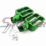STONEDER Green Motorcycle Footpegs Foot Rest For Chinese Pit Dirt Bike Thumpstar XR50 CRF50 CRF70 SSR TTR SDG 50cc 70cc 90cc 110cc 125cc 140cc 150cc 160cc
