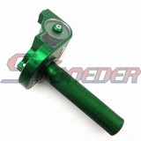 STONEDER Green CNC Alloy Twist Throttle Control Handle For Lifan BSE Kayo Atomik Thumpstar SSR GPX KLX Pit Dirt Bike Motorcycle