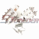 STONEDER Silver Footpegs Foot Rest For Chinese Pit Dirt Bike BSE Lifan YX Thumpstar SSR TTR Lifan XR CRF 50 70 Motorcycle 50cc 70cc 90cc 110cc 125cc 140cc 150cc 160cc