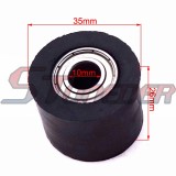 STONEDER Rubber 10mm Chain Tensioner Pulley Roller Guide For Chinese Motorcycle Pit Dirt Bike Motocross SSR Thumpstar YCF SDG