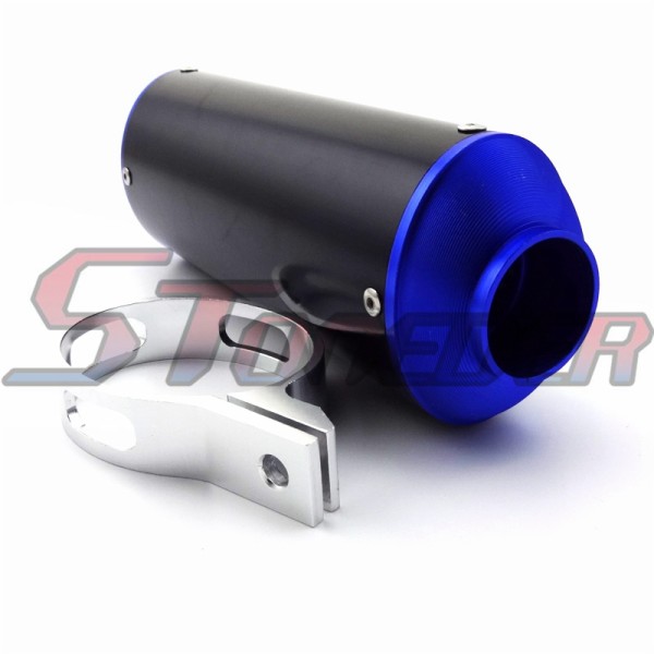 STONEDER Blue 38mm Exhaust Muffler For 50cc 110cc 125cc 150cc 160cc Atomik TTR SSR XR CRF KLX Thumpstar Pit Dirt Bike Motorcycle