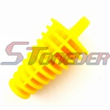 STONEDER Yellow Muffler Exhaust Wash Plug Bung Clearner For Pit Dirt Bike ATV Motorcycle Go Kart Scooter Moped UTV
