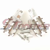 STONEDER Silver Footpegs Foot Rest For Chinese Pit Dirt Bike BSE Lifan YX Thumpstar SSR TTR Lifan XR CRF 50 70 Motorcycle 50cc 70cc 90cc 110cc 125cc 140cc 150cc 160cc