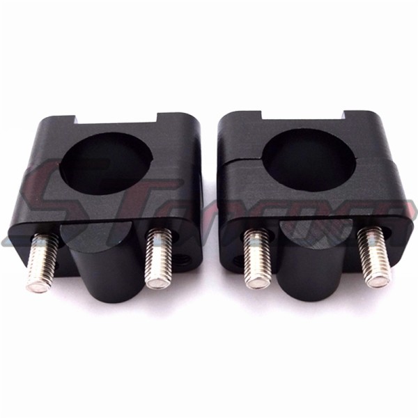 STONEDER Black Alloy Handle Bar Clamp Riser Taper Mount For 1 1/8'' 28mm Handlebar Pit Dirt Bike Motorcycle MX Motocross ATV Quad 4 Wheeler