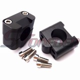 STONEDER Black Alloy Handle Bar Clamp Riser Taper Mount For 1 1/8'' 28mm Handlebar Pit Dirt Bike Motorcycle MX Motocross ATV Quad 4 Wheeler