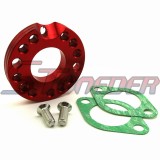 STONEDER Red 26mm CNC Aluminum Carburetor Manifold Spinner Plate Adaptor For Monkey Dax Pit Dirt Bike ATV Quad 4 Wheeler