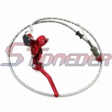 STONEDER CNC Aluminum Red 900mm Hydraulic Handle Clutch Lever Master Cylinder For Pit Dirt Bike Motocross Motorcycle KLX SSR YCF IMR Atomik DHZ GPX Taotao Coolster Roketa Lifan YX