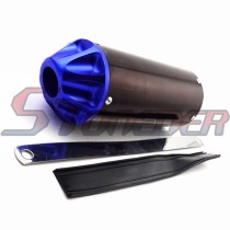 STONEDER Blue 28mm Aluminum Exhaust Muffler For 50cc 70cc 90cc 110cc 125cc CRF XR 50 KLX SSR Thumpstar TTR YCF Chinese Pit Dirt Bike