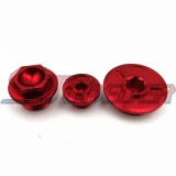 STONEDER Red CNC Engine Timing Oil Filter Plugs For XR250 Baja Motard TRX400EX TRX450R/ER CRF150R CRF250R CRF450R CRF450X