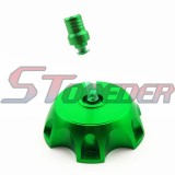 STONEDER Green Petrol Gas Fuel Tank Cap Cover For Chinese Pit Dirt Bike Motorcycle XR CRF 50 SSR Thumpstar KLX Lifan YX 50cc 70cc 90cc 110cc 125cc 140cc 150cc 160cc