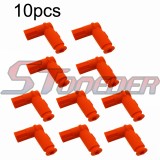 STONEDER Orange Soft Ignition Coil Spark Plug Cap Cover For 50cc 70cc 90cc 110cc 125cc 140cc 150cc 160cc 200cc 250cc Pit Dirt Bike ATV Quad Buggy Go Kart Moped Scooter