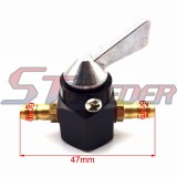 STONEDER Black 1/4'' 6mm Gas Petrol Fuel Tank Tap Inline Pet Petcock Valve Switch For ATV Quad Pit Dirt Motor Bike Motorcycle